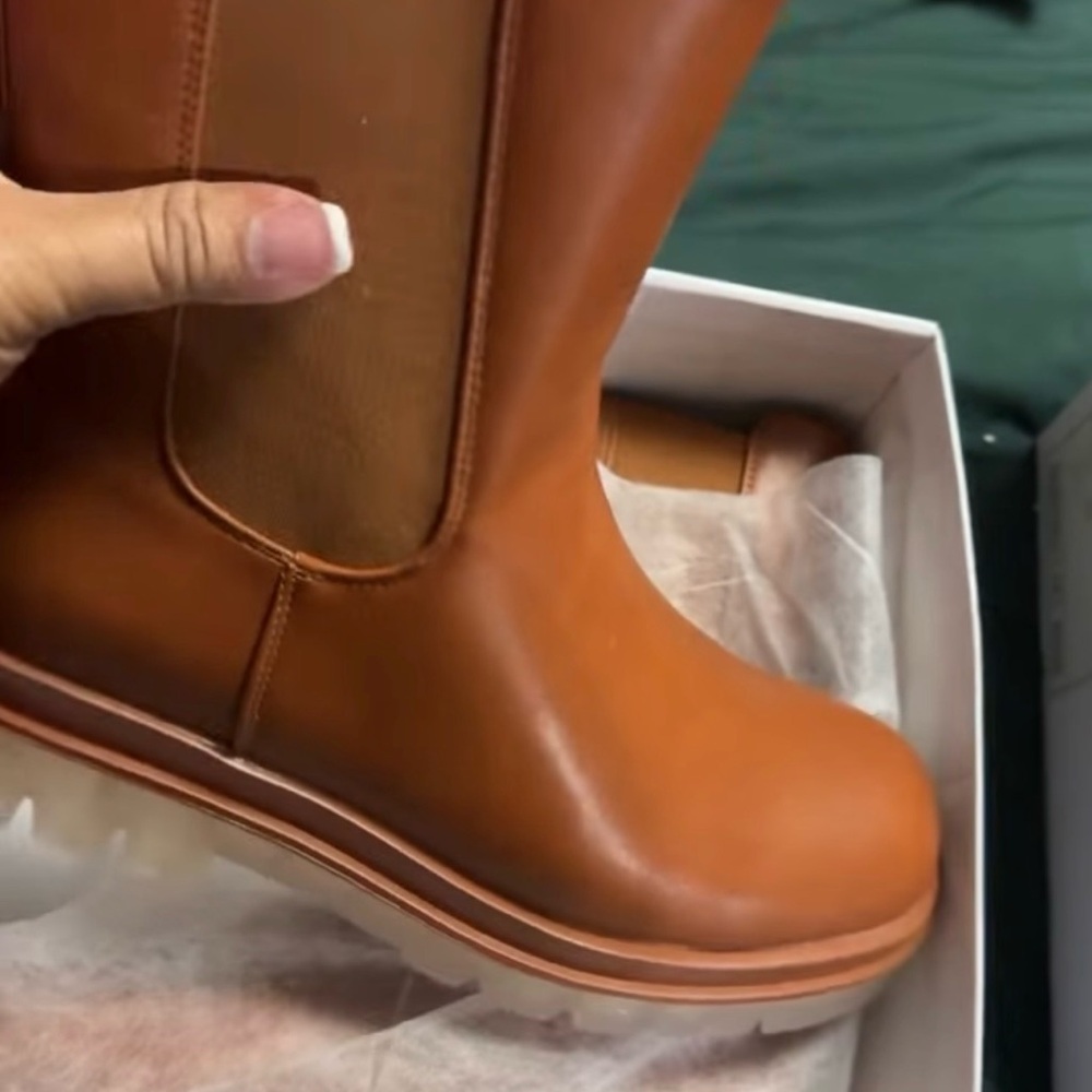 Brown Leather Boots - Picture 2 of 3